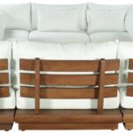 Mirella 149.75" Water Resistant Fabric Upholstered 8pc. Outdoor Patio Modular Sectional