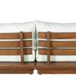 Mirella 149.75" Water Resistant Fabric Upholstered 8pc. Outdoor Patio Modular Sectional