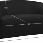 Riley 71" Velvet Upholstered Loveseat