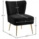 Tess Velvet Upholstered Accent Chair
