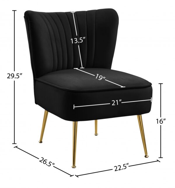 Tess Velvet Upholstered Accent Chair