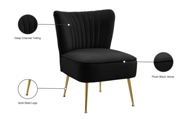 Tess Velvet Upholstered Accent Chair