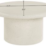 Emara Concrete And Fiberglass Indoor / Outdoor Patio Coffee Table