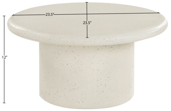 Emara Concrete And Fiberglass Indoor / Outdoor Patio Coffee Table