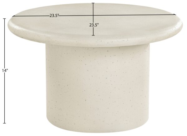 Emara Concrete And Fiberglass Indoor / Outdoor Patio Coffee Table