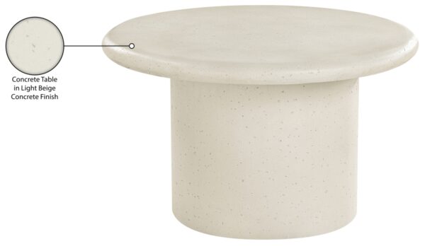 Emara Concrete And Fiberglass Indoor / Outdoor Patio Coffee Table