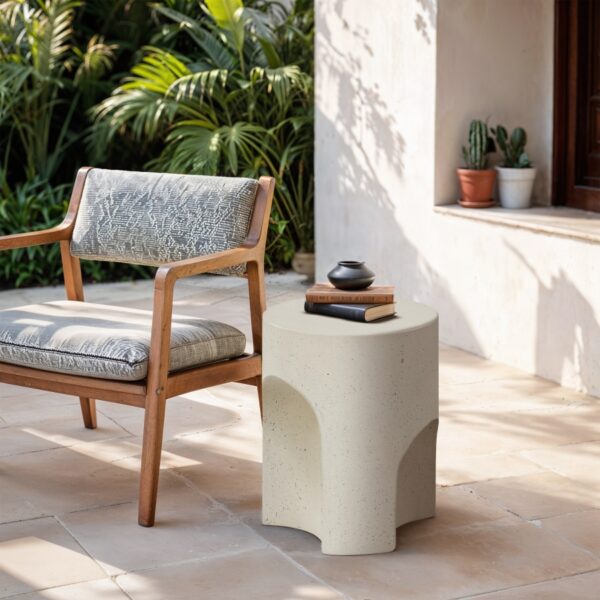 Olira Concrete And Fiberglass Indoor / Outdoor Patio Coffee Table