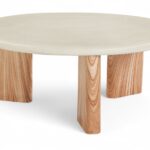Avaya Concrete And Fiberglass Indoor / Outdoor Patio Coffee Table