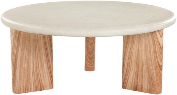 Avaya Concrete And Fiberglass Indoor / Outdoor Patio Coffee Table