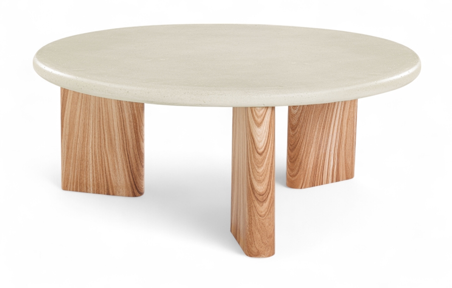 Avaya Concrete And Fiberglass Indoor / Outdoor Patio Coffee Table