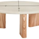 Avaya Concrete And Fiberglass Indoor / Outdoor Patio Coffee Table