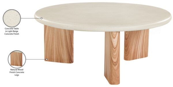 Avaya Concrete And Fiberglass Indoor / Outdoor Patio Coffee Table