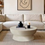 Avaya Concrete And Fiberglass Indoor / Outdoor Patio Coffee Table
