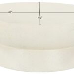 Avaya Concrete And Fiberglass Indoor / Outdoor Patio Coffee Table