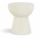 Avaya Concrete And Fiberglass Indoor / Outdoor Patio End Table