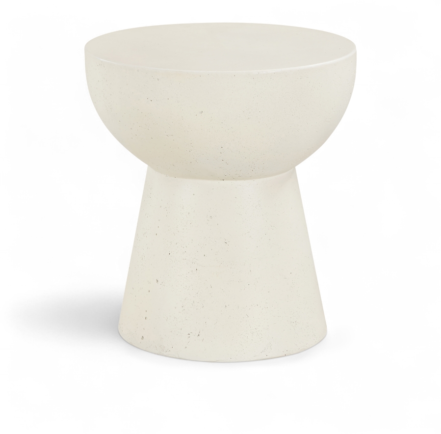 Avaya Concrete And Fiberglass Indoor / Outdoor Patio End Table