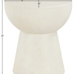 Avaya Concrete And Fiberglass Indoor / Outdoor Patio End Table