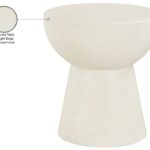 Avaya Concrete And Fiberglass Indoor / Outdoor Patio End Table