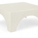Renza Concrete And Fiberglass Indoor / Outdoor Patio Coffee Table