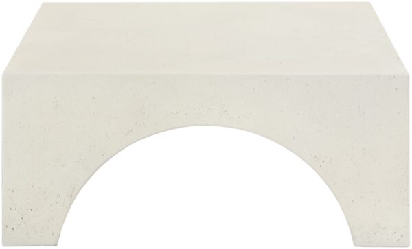 Renza Concrete And Fiberglass Indoor / Outdoor Patio Coffee Table