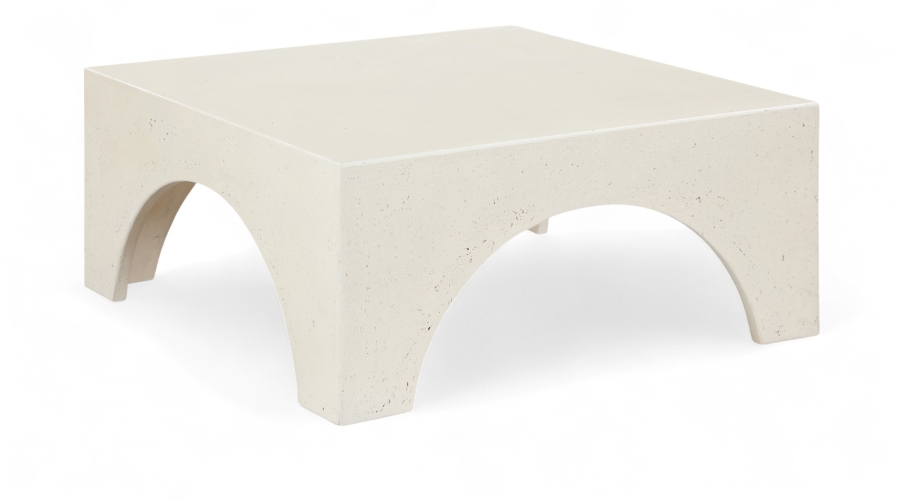 Renza Concrete And Fiberglass Indoor / Outdoor Patio Coffee Table