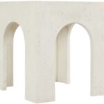 Renza Concrete And Fiberglass Indoor / Outdoor Patio End Table / Side Table