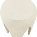 Moxie Concrete And Fiberglass Indoor / Outdoor Patio End Table