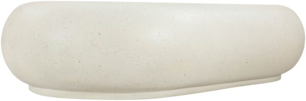 Pebble Concrete And Fiberglass Indoor / Outdoor Patio Coffee Table