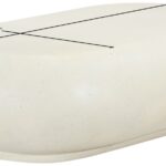 Pebble Concrete And Fiberglass Indoor / Outdoor Patio Coffee Table