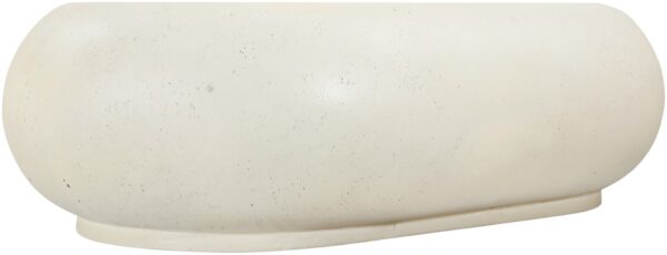 Pebble Concrete And Fiberglass Indoor / Outdoor Patio Coffee Table