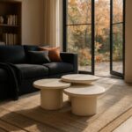 Emara Concrete And Fiberglass 3-pc Coffee Table