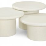 Emara Concrete And Fiberglass 3-pc Coffee Table