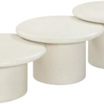 Emara Concrete And Fiberglass 3-pc Coffee Table