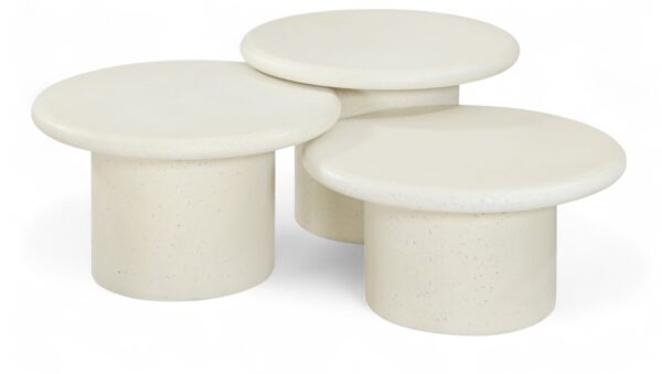 Emara Concrete And Fiberglass 3-pc Coffee Table