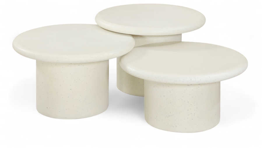 Emara Concrete And Fiberglass 3-pc Coffee Table