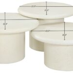 Emara Concrete And Fiberglass 3-pc Coffee Table