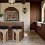 Bocceli Velvet Upholstered Counter Stool