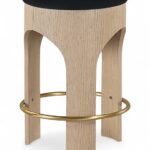 Bocceli Velvet Upholstered Counter Stool