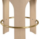 Bocceli Velvet Upholstered Counter Stool