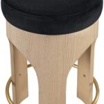 Bocceli Velvet Upholstered Counter Stool