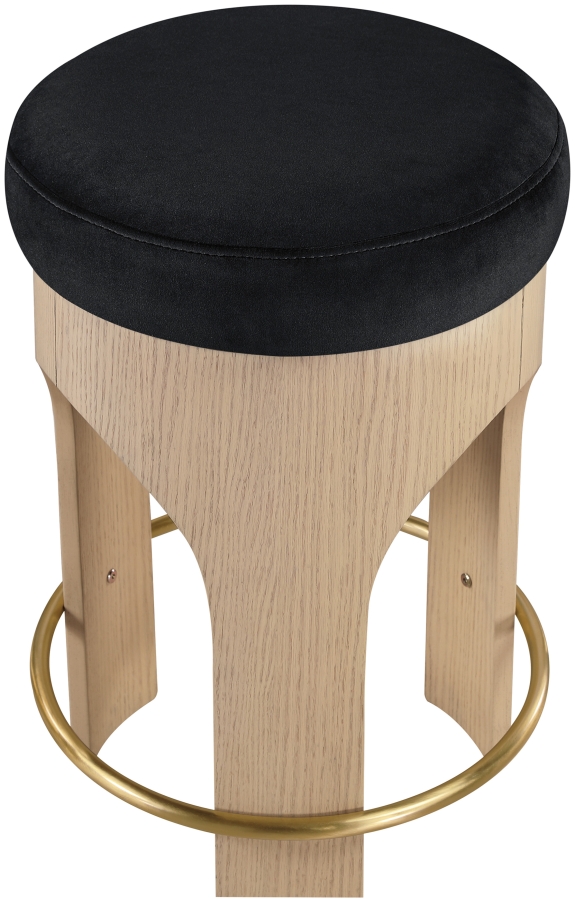 Bocceli Velvet Upholstered Counter Stool