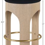 Bocceli Velvet Upholstered Counter Stool