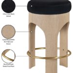 Bocceli Velvet Upholstered Counter Stool