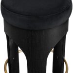 Bocceli Velvet Upholstered Counter Stool