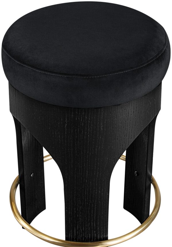Bocceli Velvet Upholstered Counter Stool
