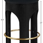 Bocceli Velvet Upholstered Counter Stool