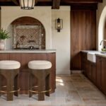 Bocceli Velvet Upholstered Counter Stool