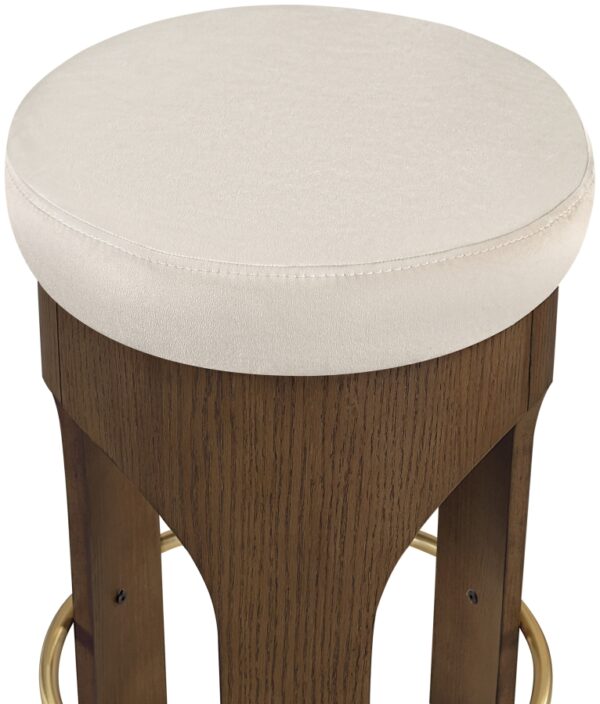 Bocceli Velvet Upholstered Counter Stool