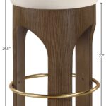 Bocceli Velvet Upholstered Counter Stool