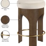 Bocceli Velvet Upholstered Counter Stool